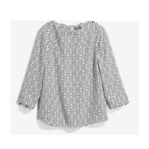 Stitch Fix Truly Poppy Korra Scallop Detail Blouse